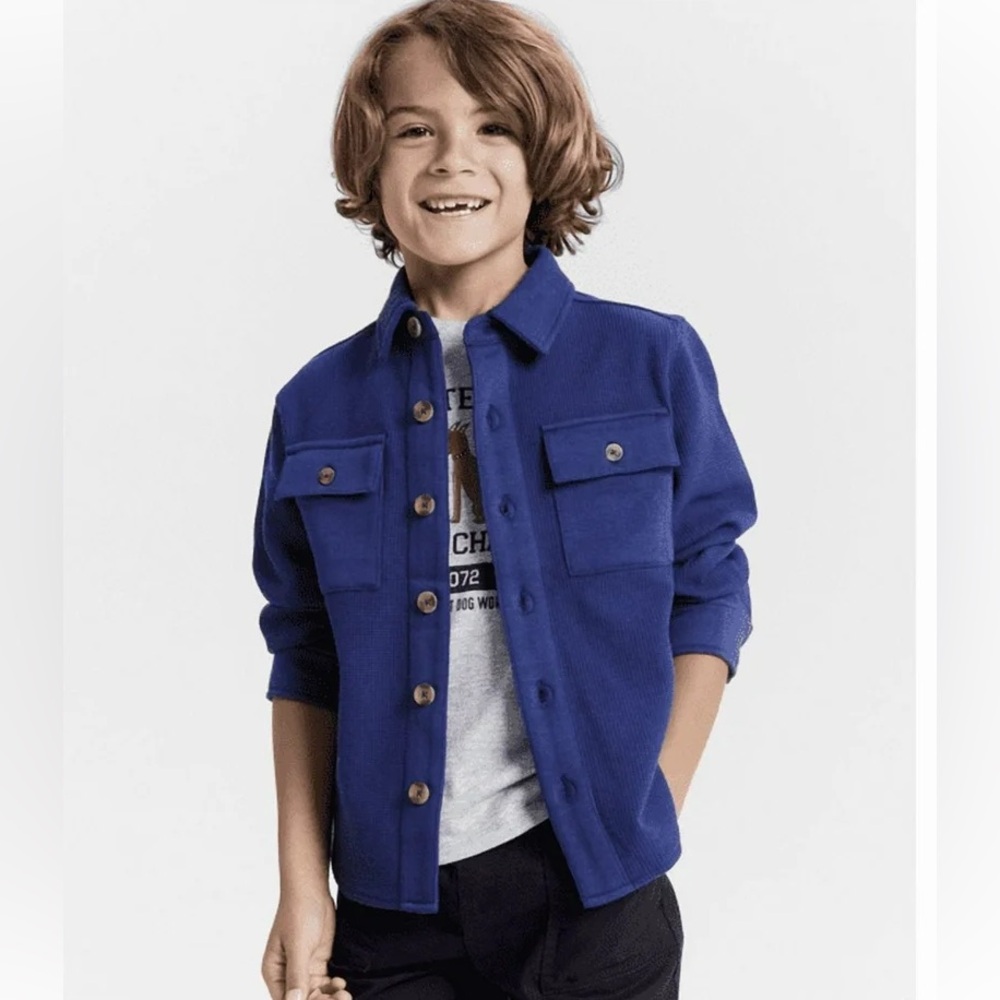 Epic Threads Boys Waffle-Knit Over Shirt